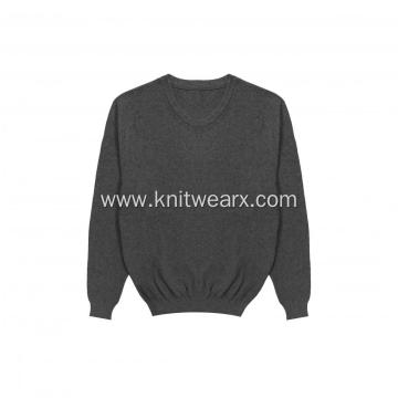 Men's Knitted 100% Cotton Crewneck Pullover